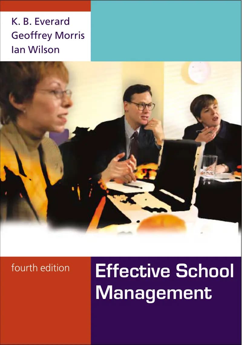 Book cover: Effective School Management (4th Edition) by K. B. Everard, Geoffrey Morris, Ian Wilson