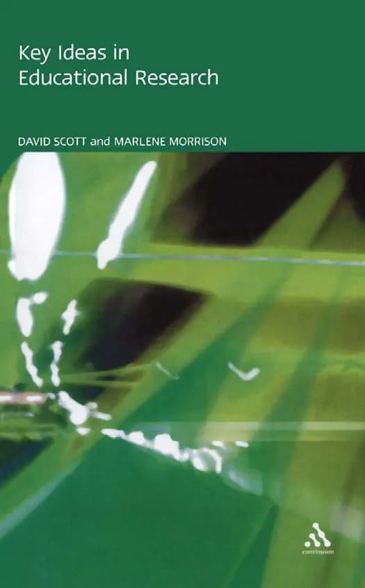 Book cover: Key Ideas in Educational Research by David Scott, Marlene Morrison