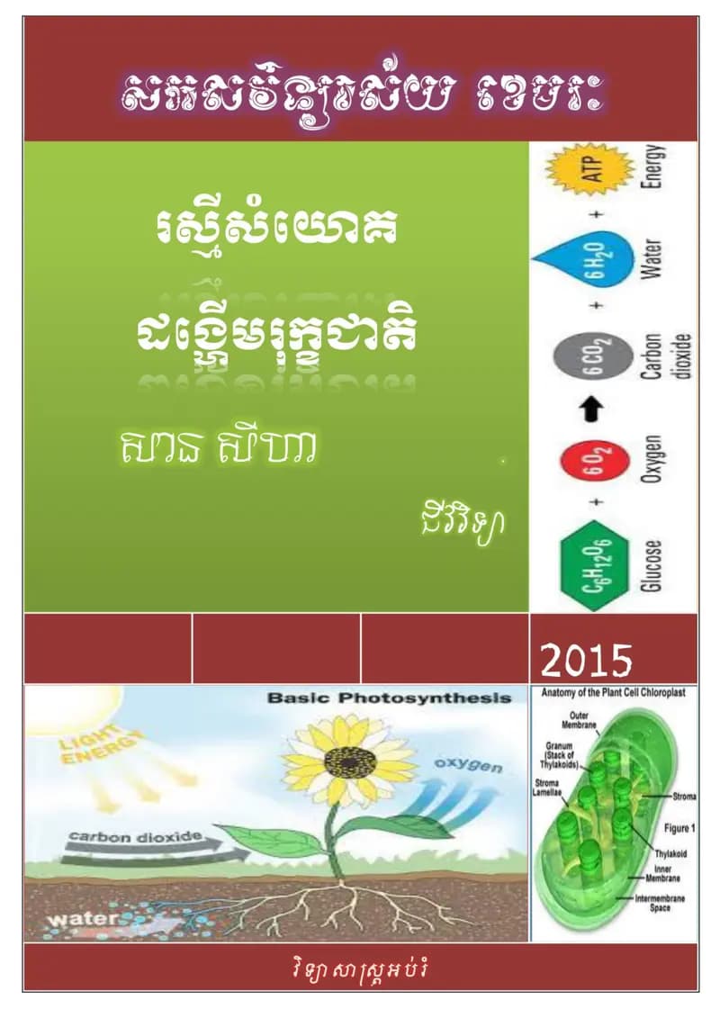 Book cover: រស្មីសំយោគ និង ដង្ហើម by ក្រសួងអប់រំ យុវជន និងកីឡា