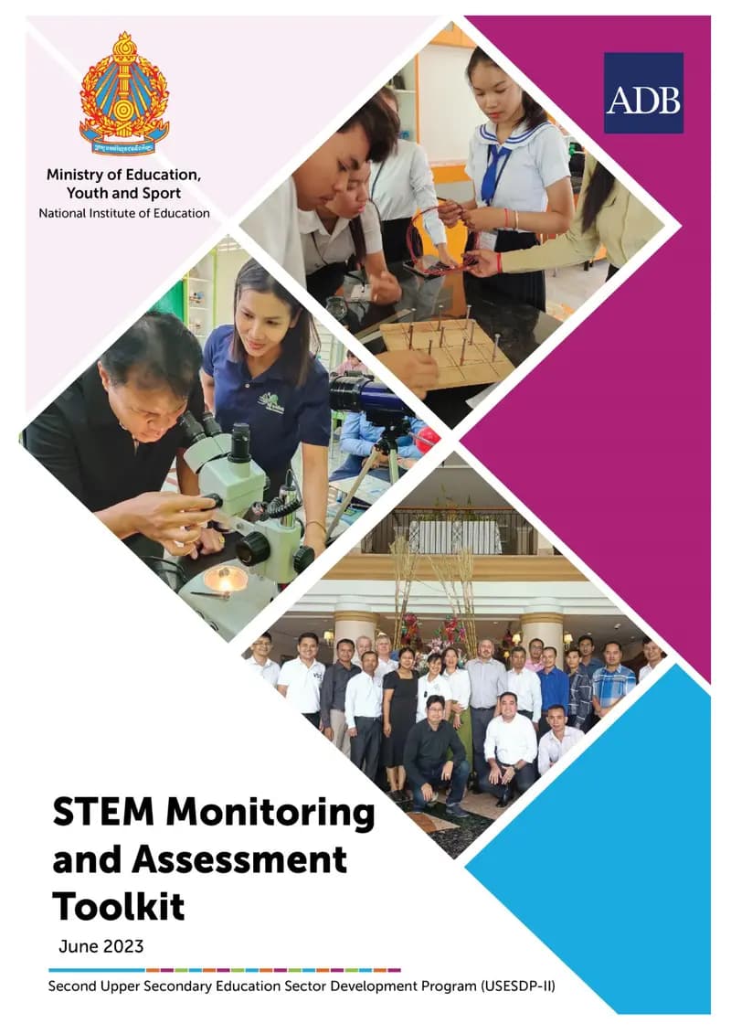 Book cover: STEM Monitoring and Assessment Toolkit by ក្រសួងអប់រំ យុវជន និងកីឡា